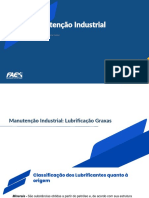 Manutenção Industrial - Aula 10 - Lubrificação Graxas