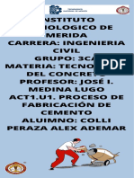 Act1.u1. Proceso de Fabricacion Del Cemento (Infografia)