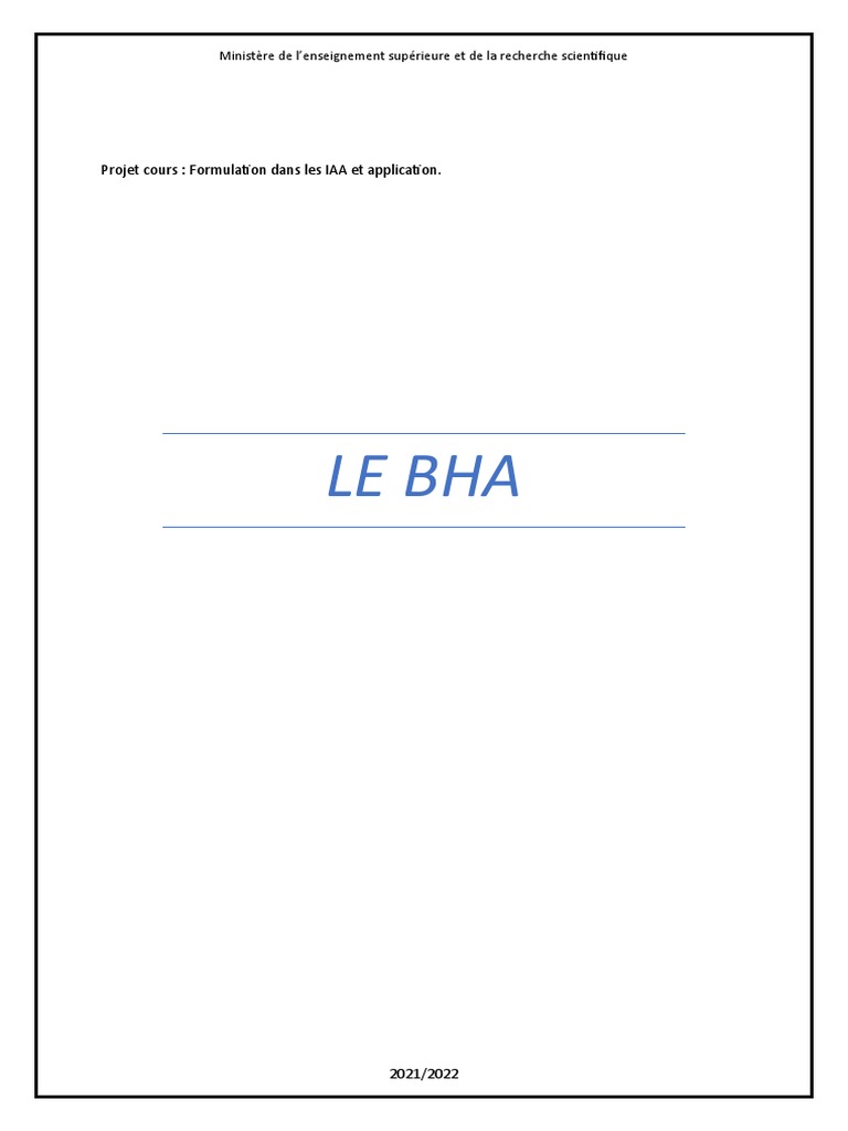 BHA : Antioxydant et Risques Associés | PDF | Antioxydant | Cancer