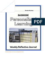 PL 2022-23 Weekly Reflective Journal PDP Assessment Template