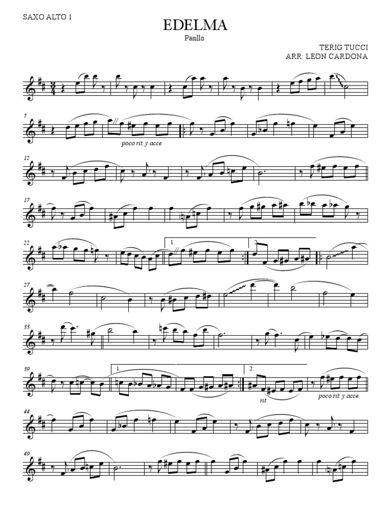 Edelma - Saxo Alto 1 | PDF