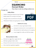 Sequencing Worksheet Build The Story