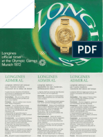 Longines Admiral Catalogue 1972