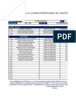 PLANILLA DE PRE-INSCRIPCION Armenia Torneo