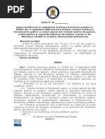 Poiect modificare OMJ 2330_2008 Tprivind transferul din sectorul de aparare ordine publica si siguranta nationala