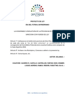 Proyecto de Ley Día Del Fútbol Entrerriano