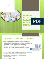 Ensayos Realizados A Formas Farmaceuticas Esteriles