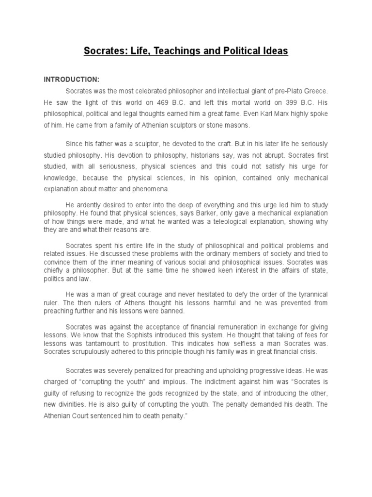 Socrates Philosophy Pdf Socrates Plato