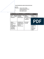 Plan de Mejora Del Area de Educacion Fisica