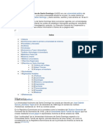 Historia: Universidad Pública República Dominicana Santo Domingo