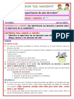 SESIÓN DE TUTORÍA VIERNES 18-11-22