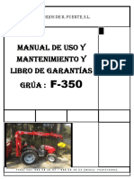 MANUAL DE USO Y MANTENIMIENTO y Libro de Garantias F350 A