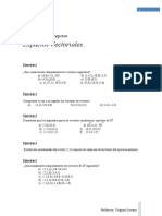 Ejercicios Espacios Vectoriales