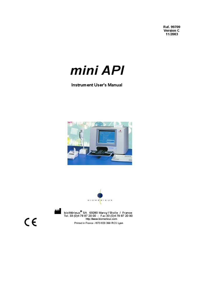 Mini API - Analyzer - User Manual | PDF
