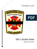 Line of Duty Death Report - 205 S. Stricker Street
