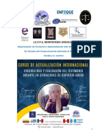 Programa Curso Credibilidad Testimonio de Asi en Niños y Adolescentes Dra Savio Icpfu Uruguay 2021