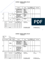 AGENDA HARIAN Kelas 1 Semester 1 - Neni