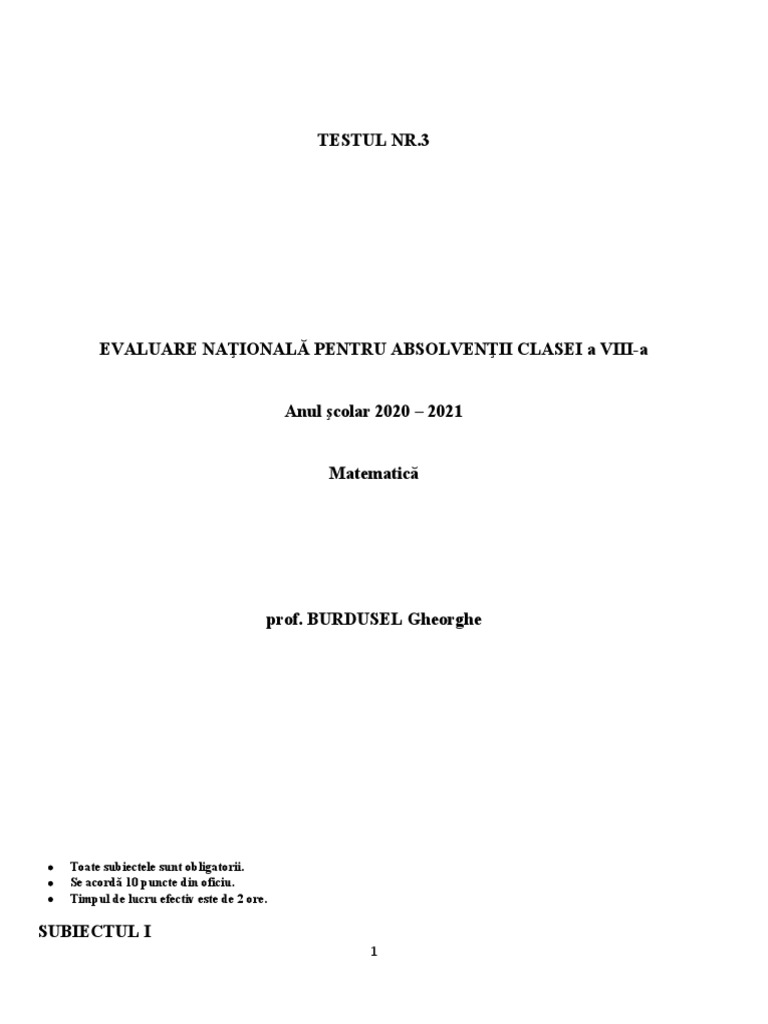Varianta 3 | PDF