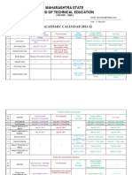 Academic Calender 2011-12