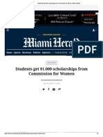 Students Get $1.000 Scholarships From Commission For Women - Miami Herald