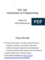 UCLA Programming 10 A Notes