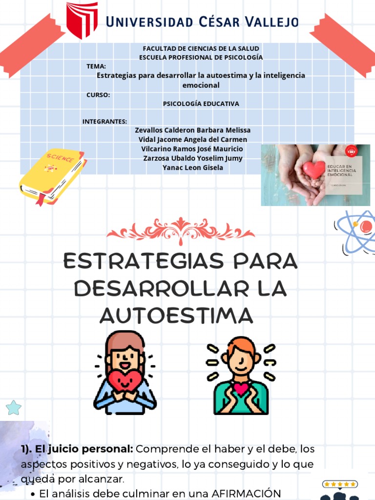 Estrategias para Autoestima y Emociones | PDF | Las emociones ...