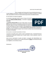 Comparto 'CIRCULAR PARA PADRES DE FAMILIA Clases Presenciales 2022 2DA. CONVOCATORIA' Con Usted