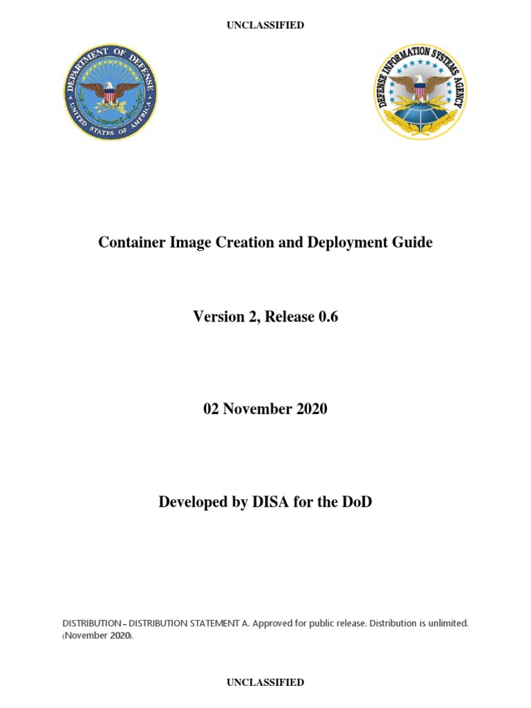 DoD Container Image Deployment Guide | PDF | Authentication | Operating ...