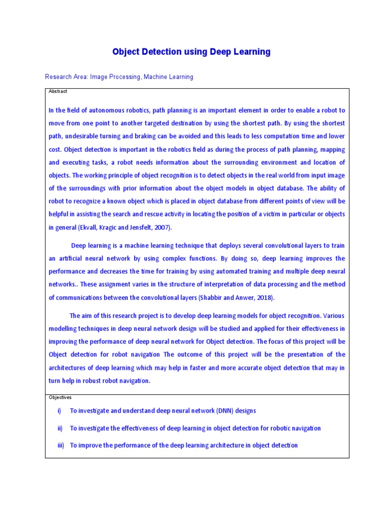 Object Detection Using Deep Learning | PDF | Deep Learning | Artificial ...