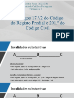 002 - Os Artigos 17 N.º 2 CRP e 291 CC