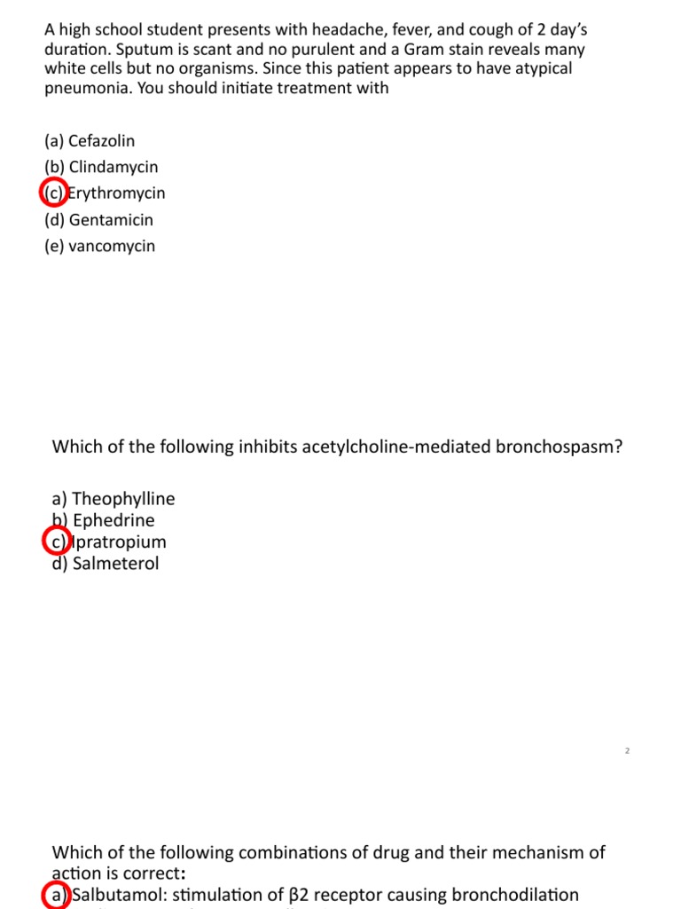 RS 6 Qs Quiz | PDF | Chronic Obstructive Pulmonary Disease | Asthma