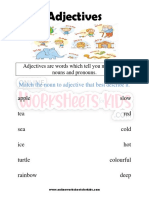 Adjectives Worksheets For Grade 1-3