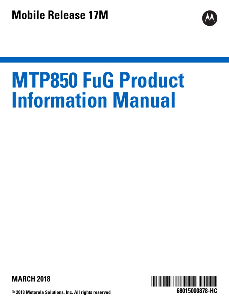 HC Enus MTP850 FuG Product Information Manual | PDF
