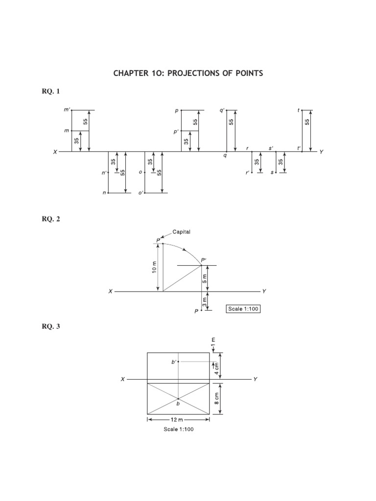Chapter 1O: Projections of Points | PDF