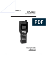 KVL 3000 Users Manua 68P81131E16-0l