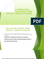 Bioetica Internacional (Declaracion Universal Sobre Bioetica y
