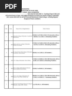 Kurukshetra University BEd Practical Exam Date Sheet 2010-11