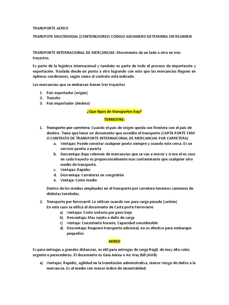 Clase 3 Comercio Internacional | PDF | Transporte | El comercio ...