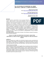 NATAL CRUZ. Ensaio Sobre A Economia Fluminense. Da Crise Histórico-Estrutural Alheada À Crise Anifesta