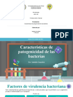 Características de Patogenicidad de Las Bacterias