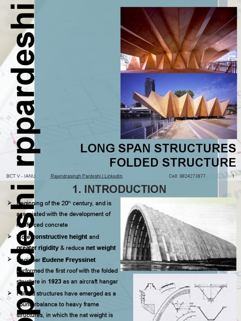 Folded Plate Structure | PDF | Truss | Bearing (Mechanical)