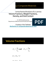 Volume - Weight Fractions - Density - Void Fraction