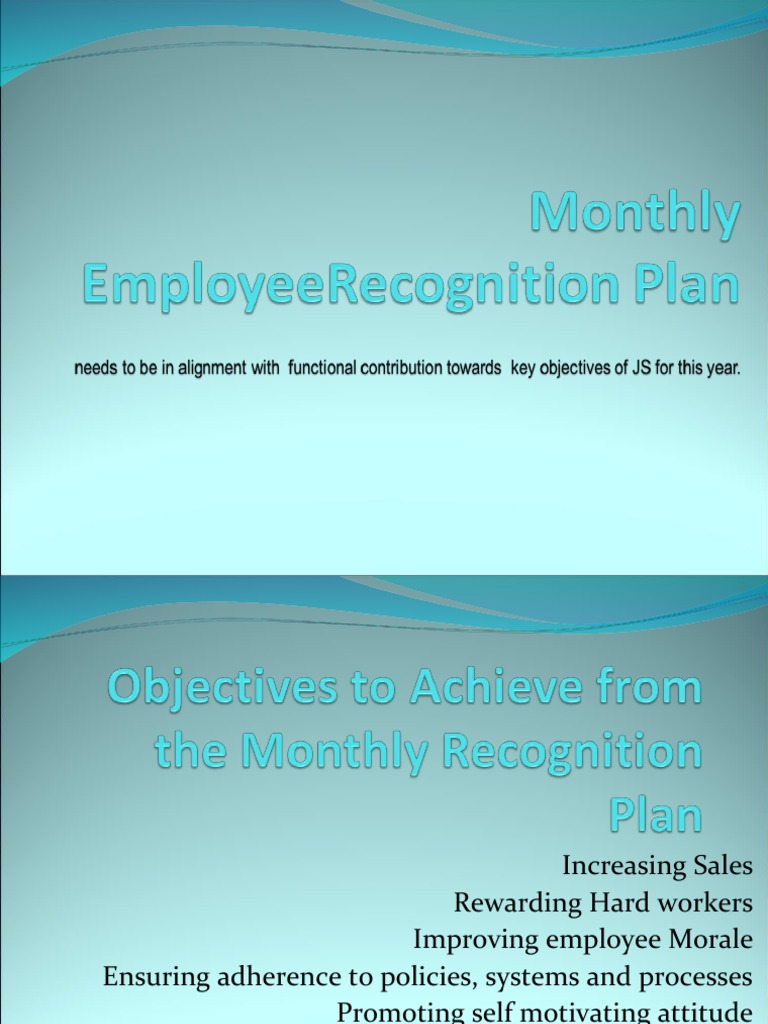 Proposed Employee Recognition Plan PDF