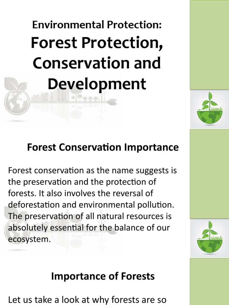 Lesson 8 Forest Protection Conservation and Development | PDF ...