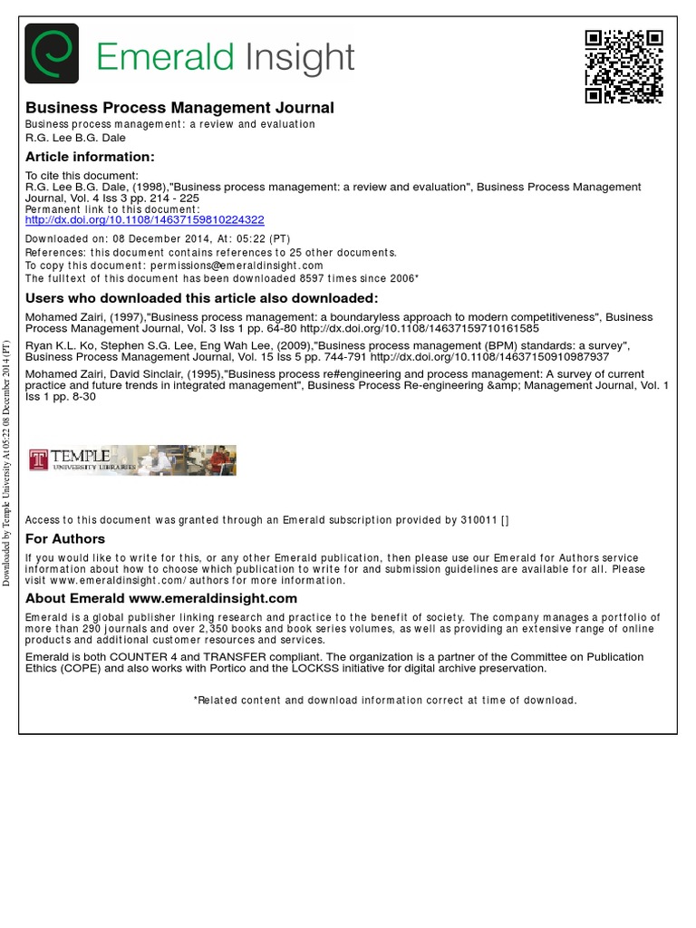 Business Process Management | PDF | Business Process Management ...