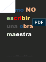 Como NO Escribir Una Obra Maestra10