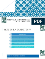 ASPECTOS IMPORTANTES DE LA Diabetes