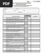 Lista de Cotejo Observación de Clases