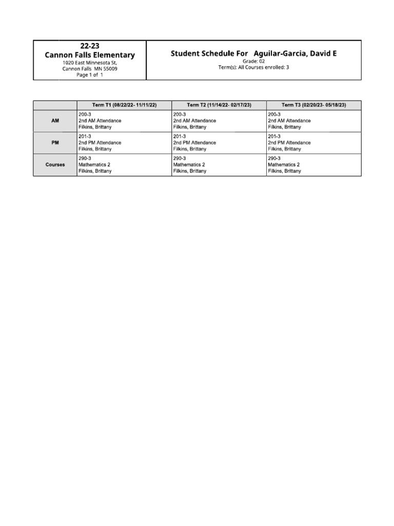 student-schedule-pdf