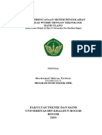 Kajian Perencanaan Sistem Pengolahan Air Bekas Wudhu Dengan Teknologi Daur Ulang